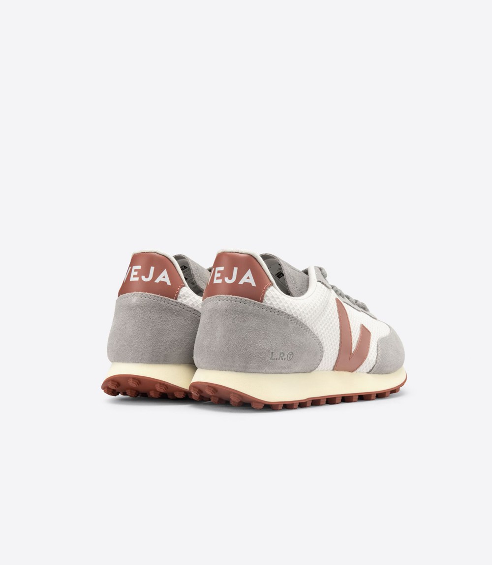 Veja Sneakers Dama - Rio Branco Hexamesh Gravel - Gri/Albi - 6091527-MR